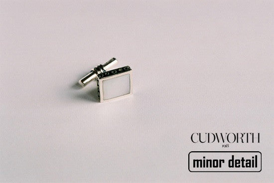 Mother of Pearl Cufflinks on Sterling Silver
