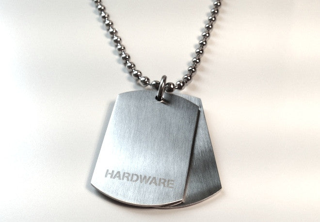 Dual Dog Tag Necklace by Cudworth Ball Chain