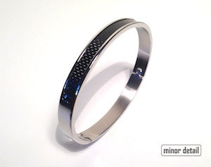 Steel and Carbon Fibre Bracelet