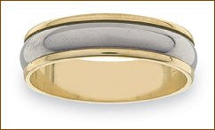 Mens Gold and Titanium Ring