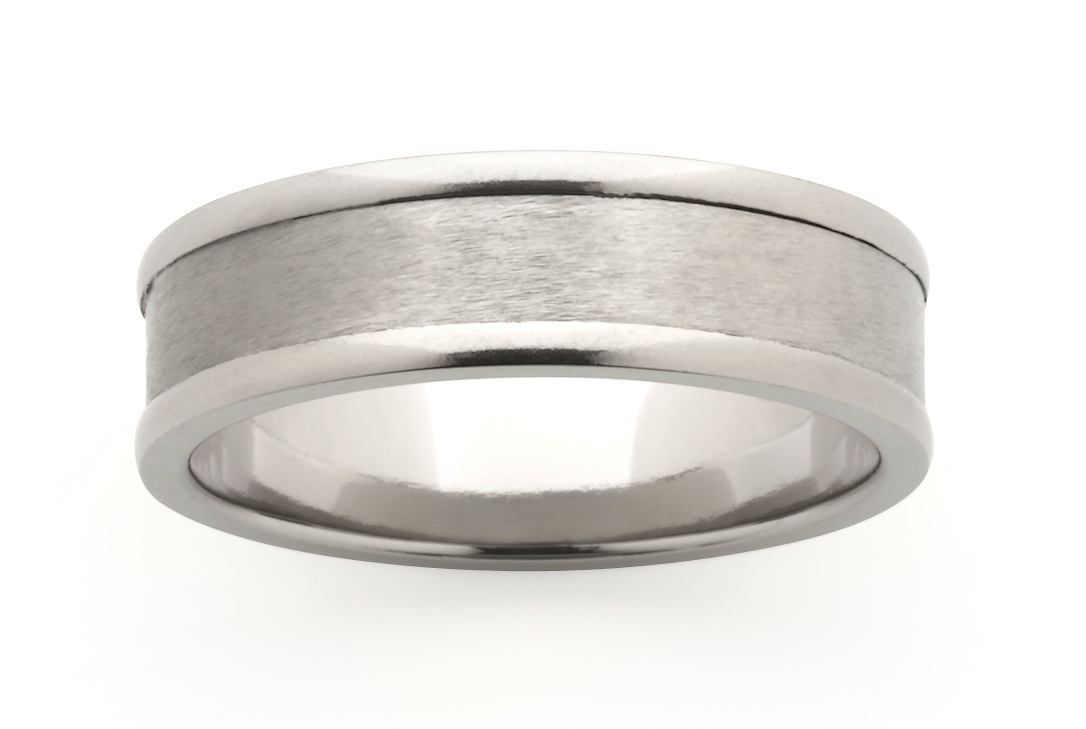 Mens Titanium Wedding Band