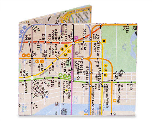 'NYC Subway Map' Mighty Wallet