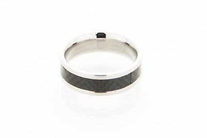 Carbon Fibre Mens Ring by Cudworth