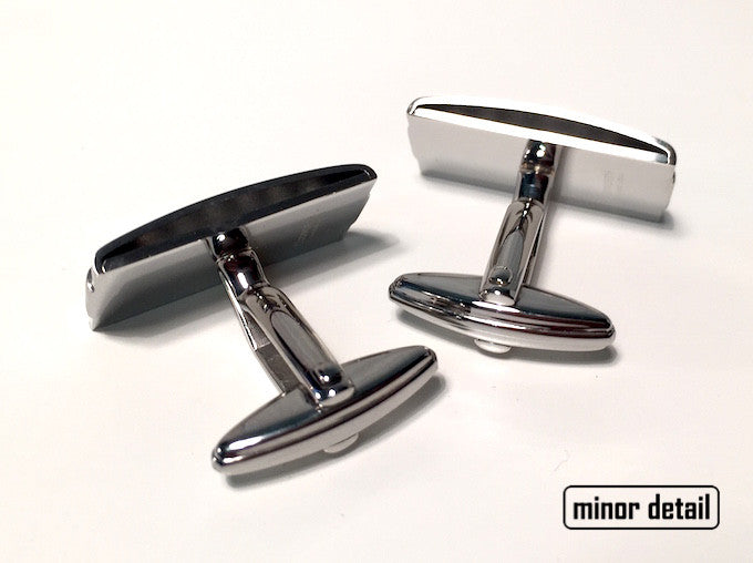 Polished Steel Window Cufflinks