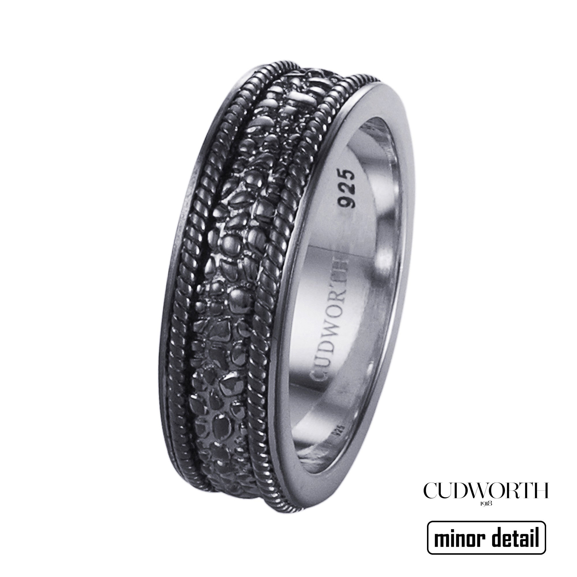 Sterling Silver Ring Pebble Texture