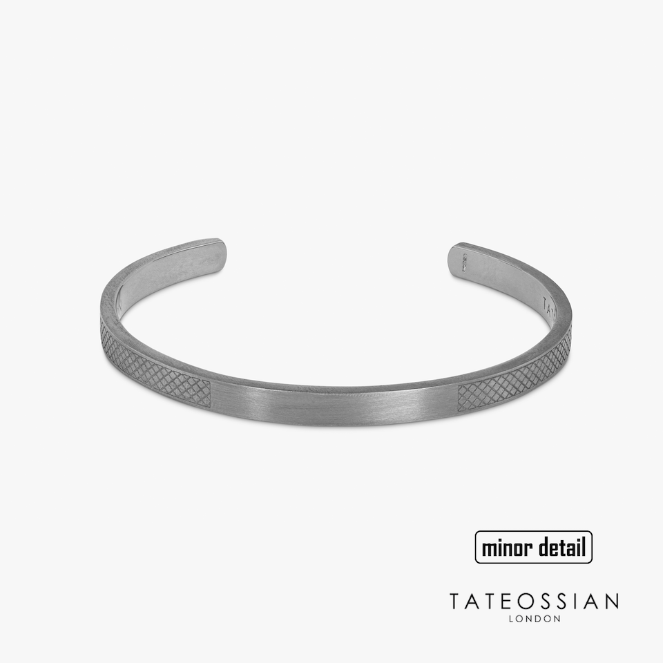 Tateossian Hallmark Silver Bangle