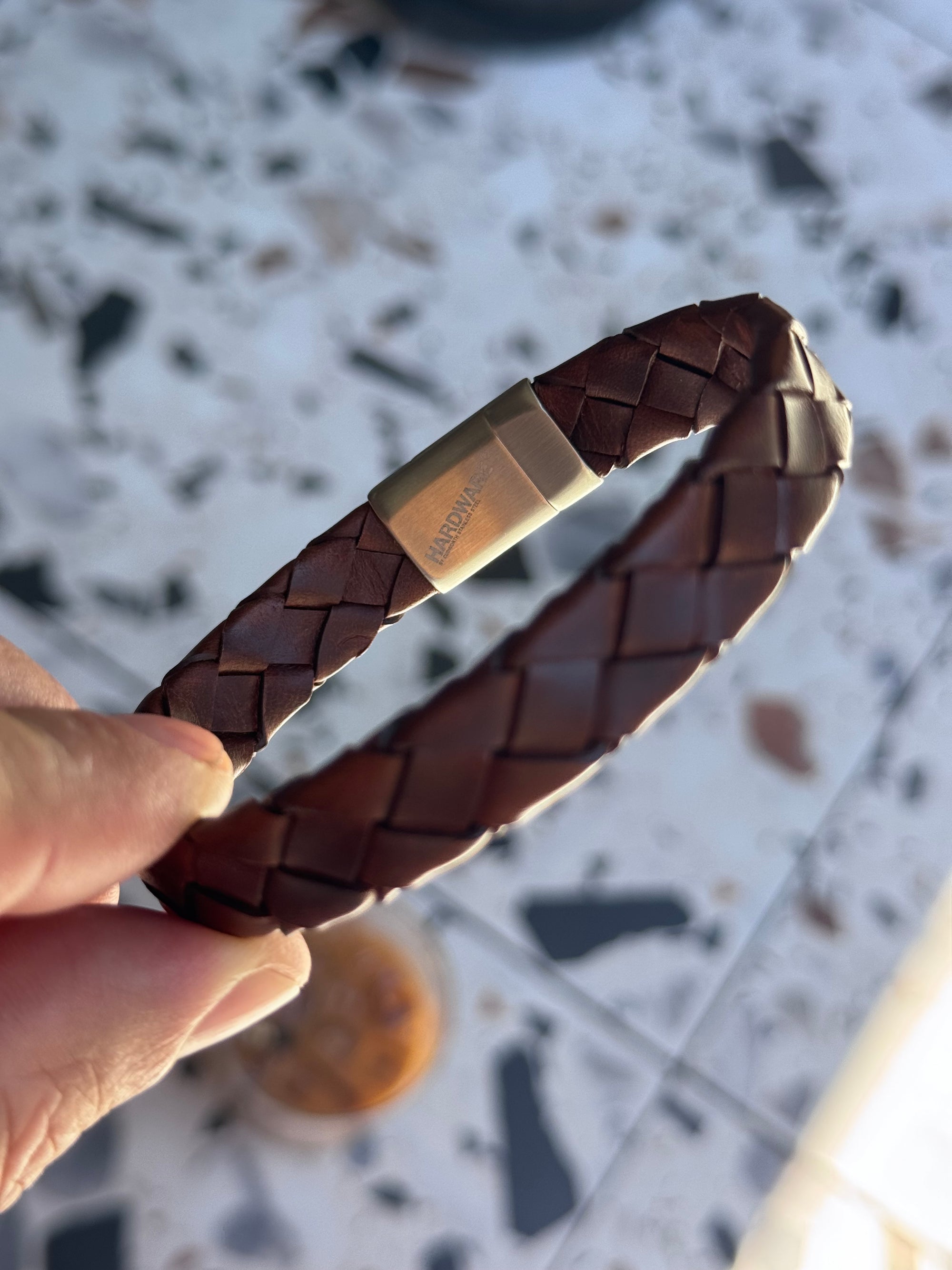 Cudworth Tobacco Brown Leather Bracelet