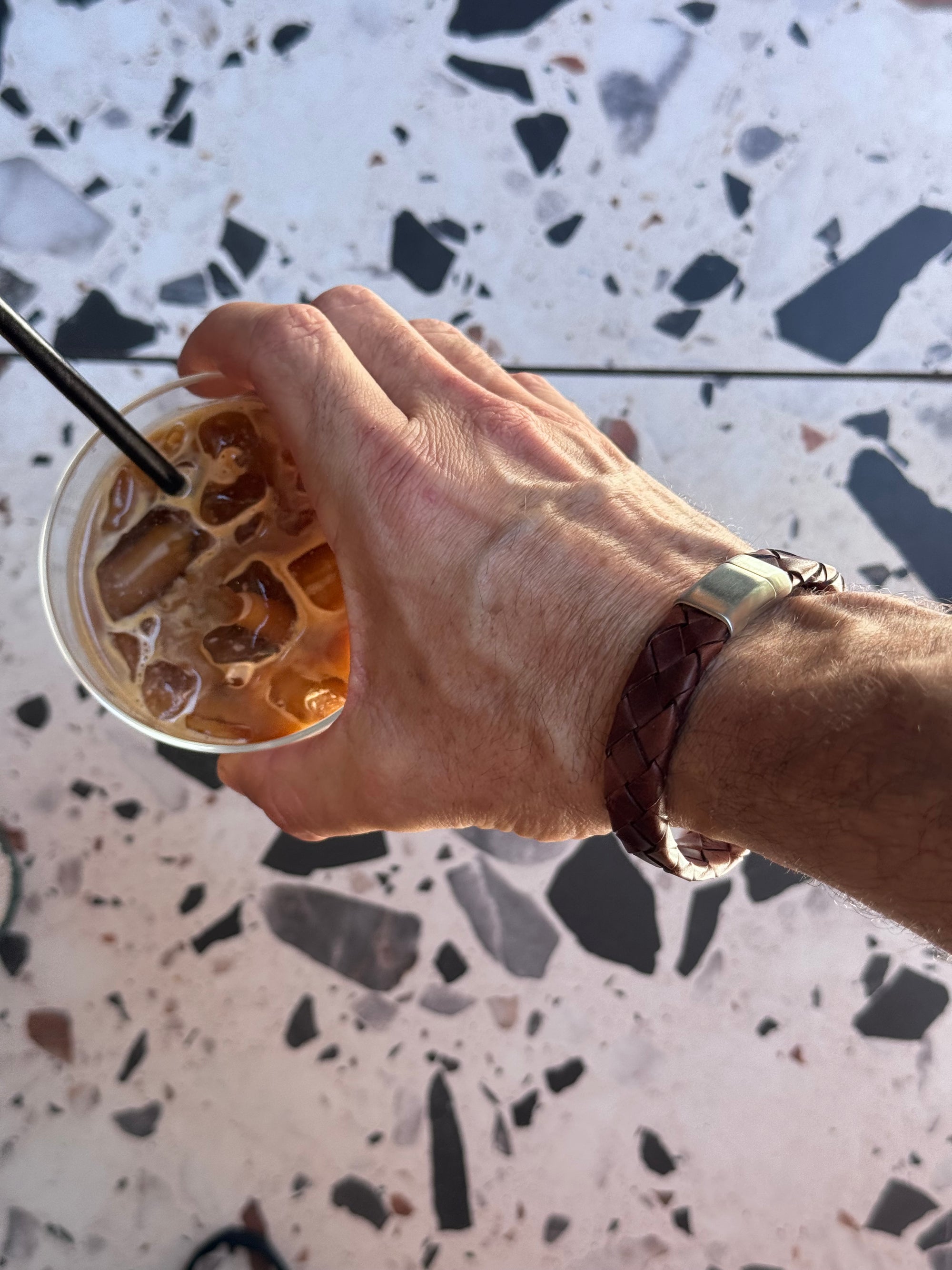 Cudworth Tobacco Brown Leather Bracelet