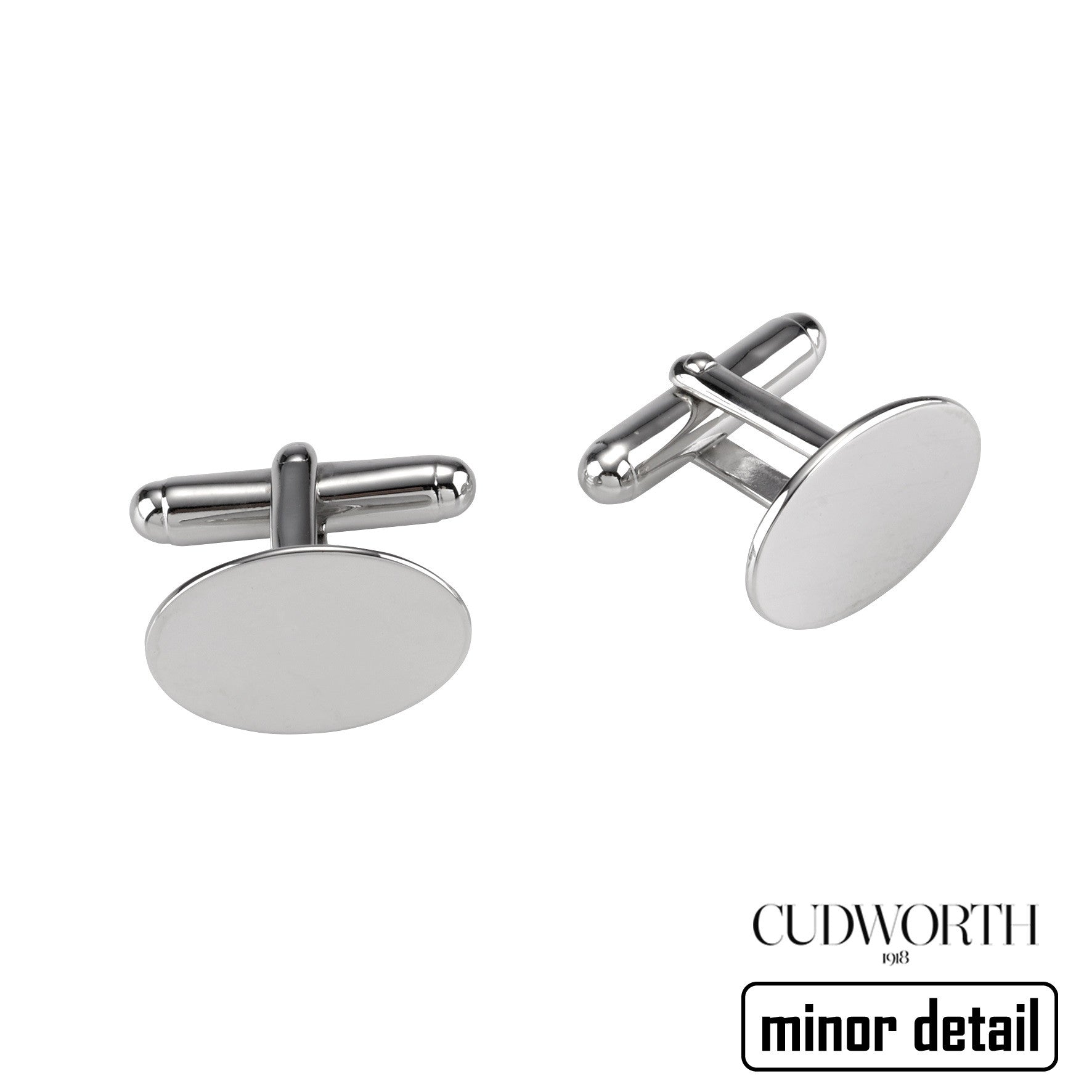 Circular Sterling Silver Cufflinks