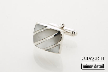 Mother of Pearl Silver Cufflinks