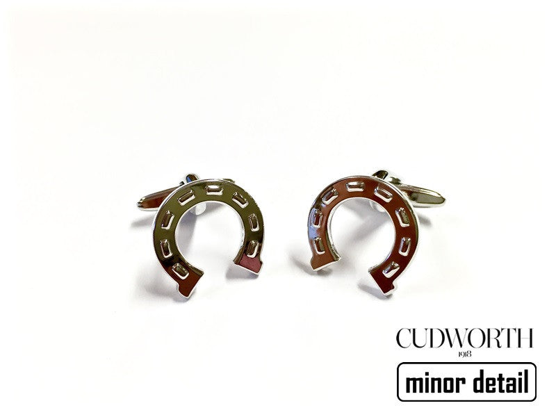 Sterling Silver Cufflink Horse Shoe