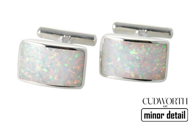 Opal Sterling Silver Cufflinks