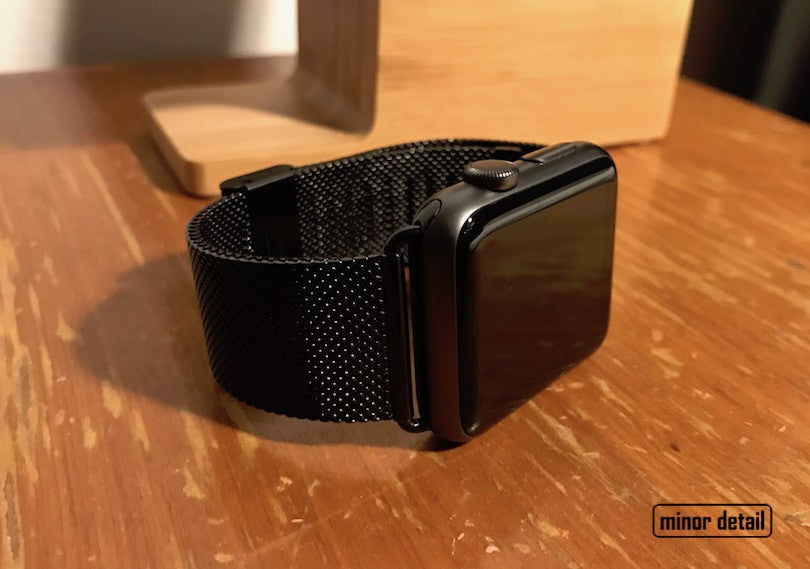 42 mm black Milanese apple watch strap