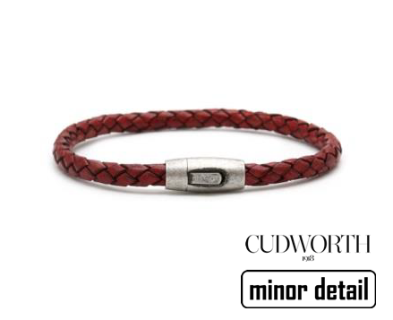 Slim Brown Cord Leather Bracelet