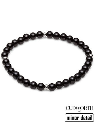 Cudworth Black Agate Beaded Bracelet