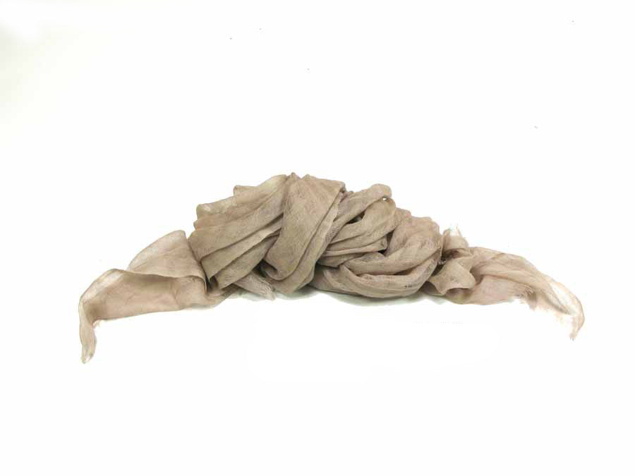 dlux Empire Missing Check Mens Woolen Scarf Beige Taupe