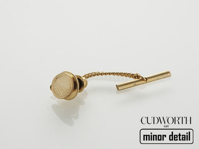 Slanted 9 Ct Gold Tie Tack from Cudworth