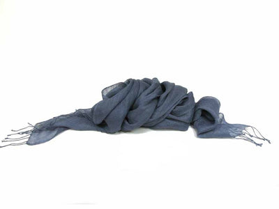 dlux Charcoal Linen Scarf