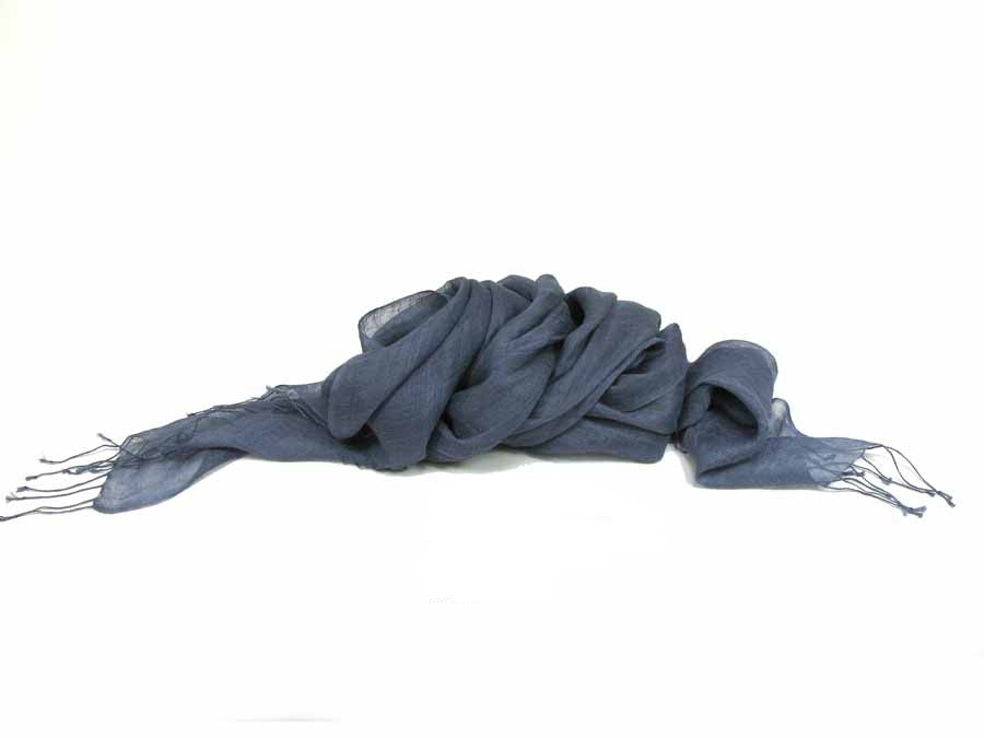 dlux Charcoal Linen Scarf
