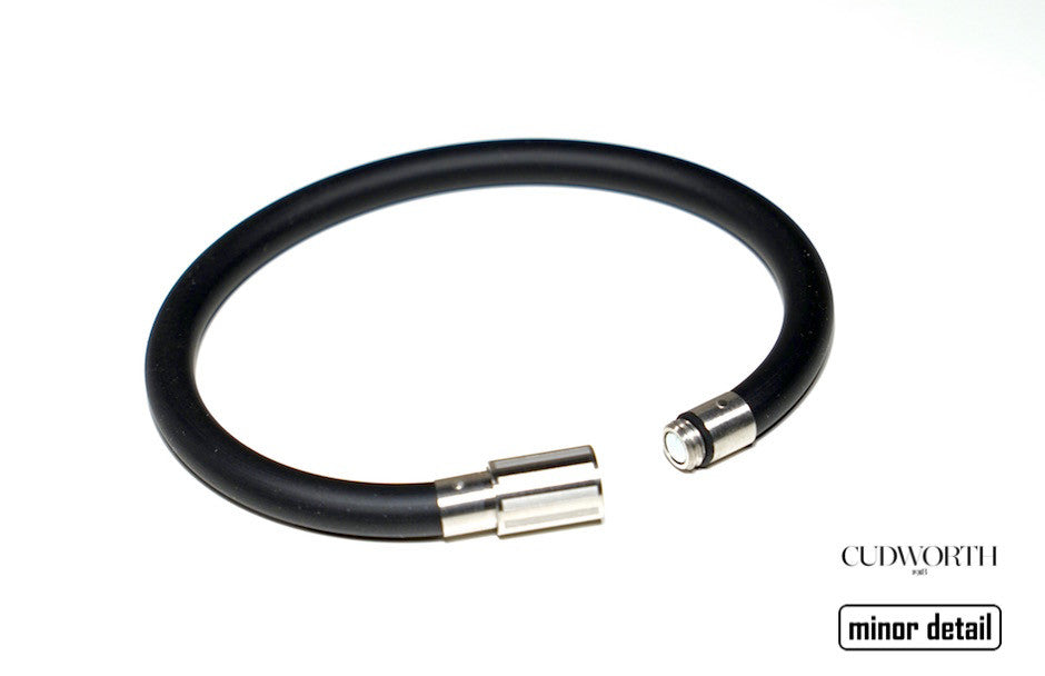 Black Rubber Necklace by Cudworth Hardware