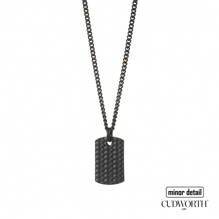 Mens Dog Tag Tyre Design Chain Necklace by Cudworth Jewellery Australia