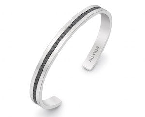 Hoxton Stone Sterling Silver Cuff Bracelet