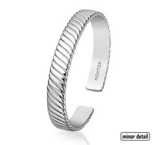 Hoxton Twist Sterling Silver Cuff Bracelet