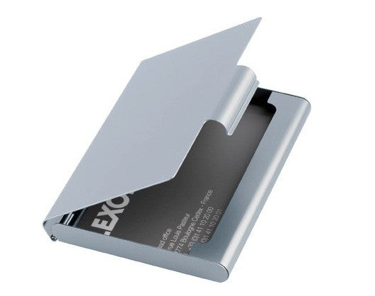 Lexon Business Card Holder in Silver