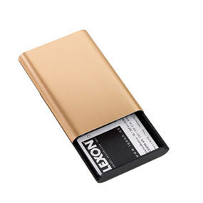 Lexon Jet Business Card Holder Gold