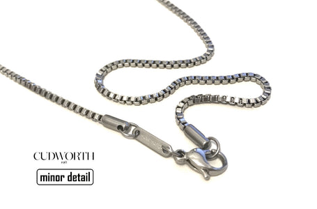 Box Chain Necklace for Men by Cudworth