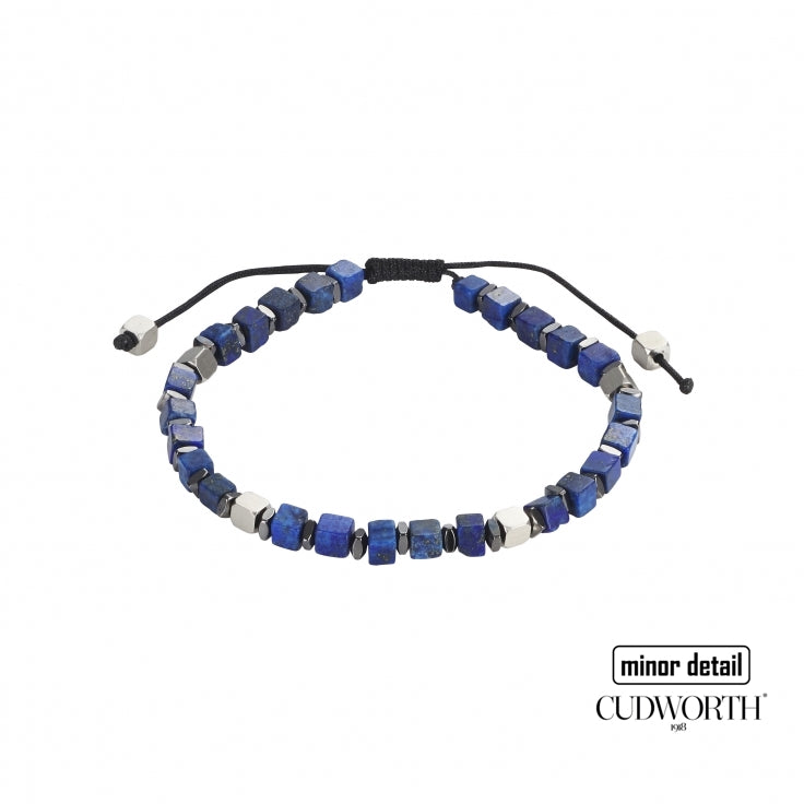 Mens Blue Solidate Stone Beaded Bracelet by Cudworth Sydney