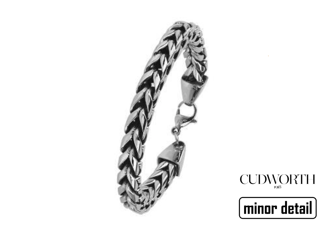 Curb Link Steel Bracelet for Men By Cudworth.