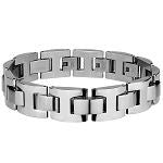 Mens Bracelet Brushed & Polished Steel