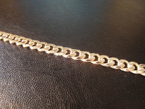 Mens Sterling Silver Chain Bracelet
