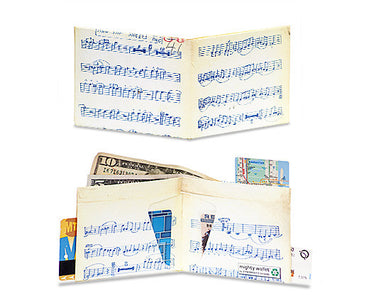 'Music Sheet' Slim Wallet