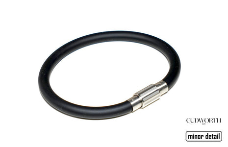 Black Rubber Bracelet for Men By Cudworth Australia