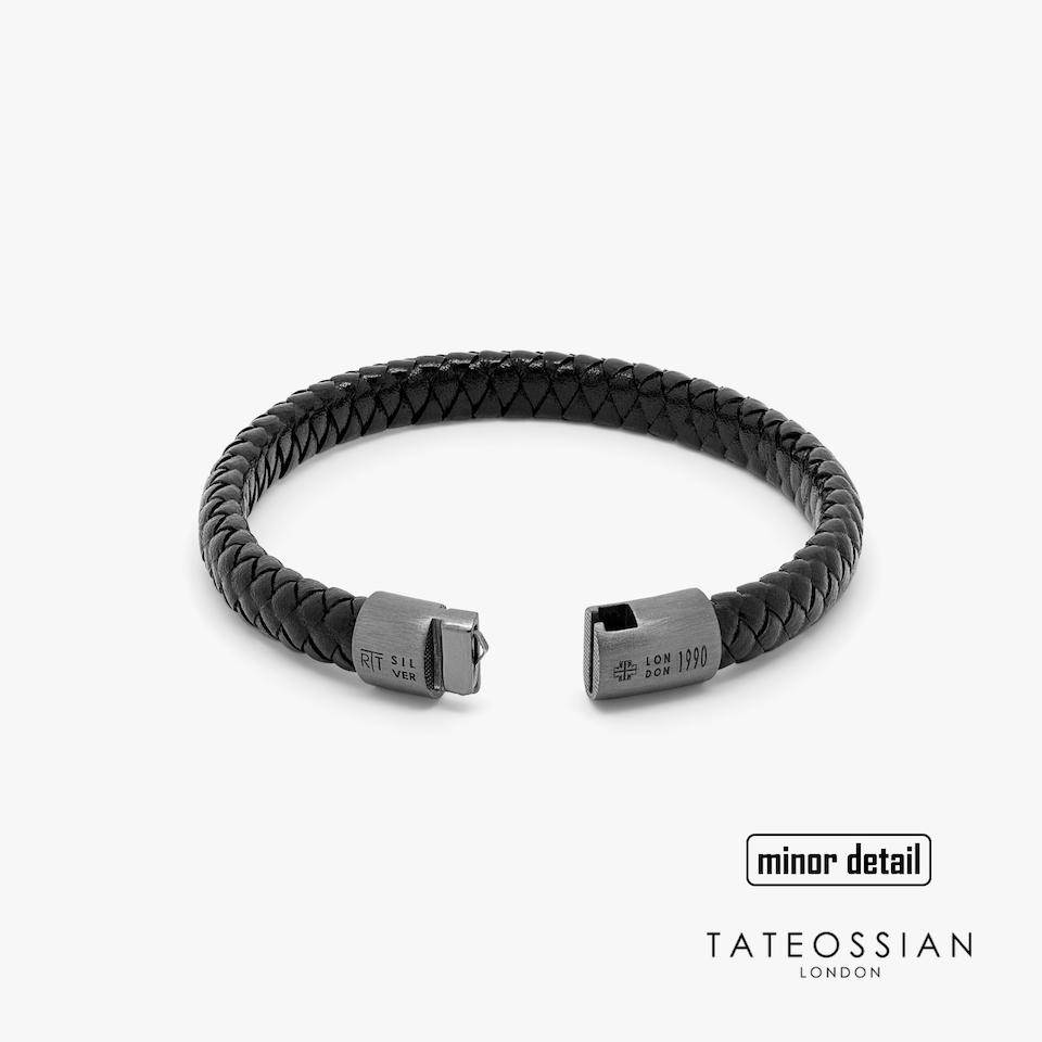 Tateossian Cobra Sontuoso Leather Bracelet