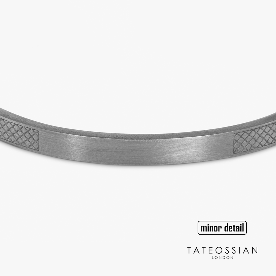 Tateossian Hallmark Silver Bangle