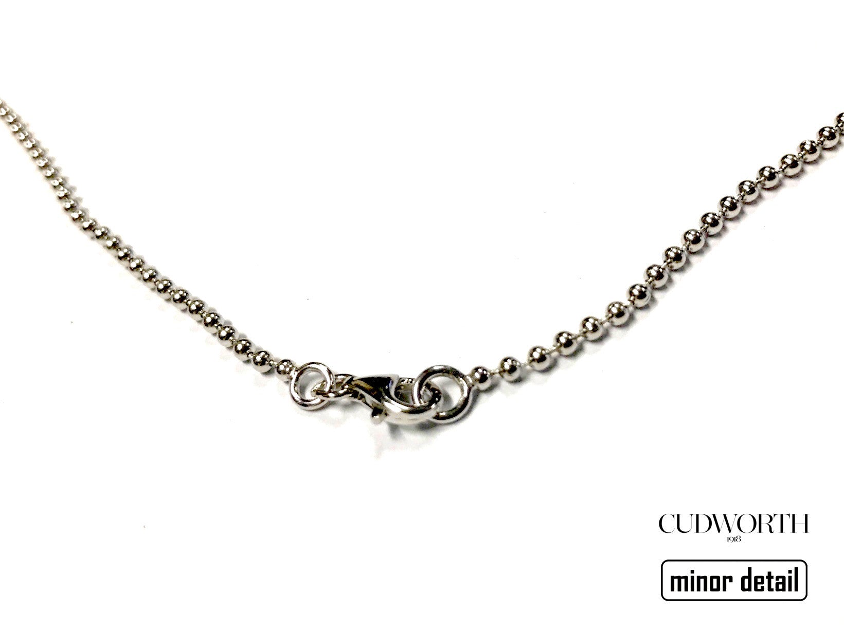 Sterling Silver Ball Chain Necklace for Men by Cudworth