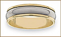 Mens Gold and Titanium Ring